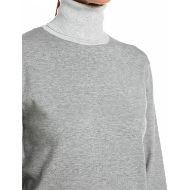 Picture of REPLAY WOMEN'S CROPPED TURTLE-NECK VISCOSE BLEND SWEATER GREY MED MELANGE 3