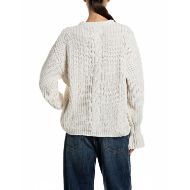 Picture of REPLAY WOMEN'S RELAXED DULL CHENILLE SWEATER GARDENIA 2