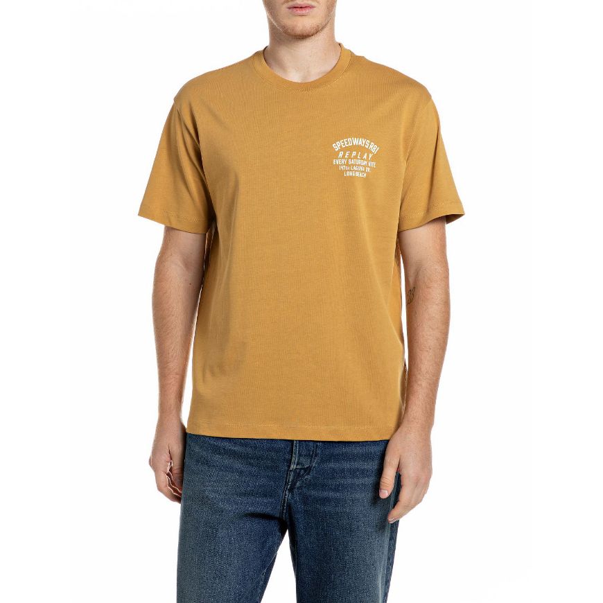 Снимка на REPLAY МЪЖКА БЛУЗА SPEEDWAYS R81 COTTON T-SHIRT HONEY MUSTARD