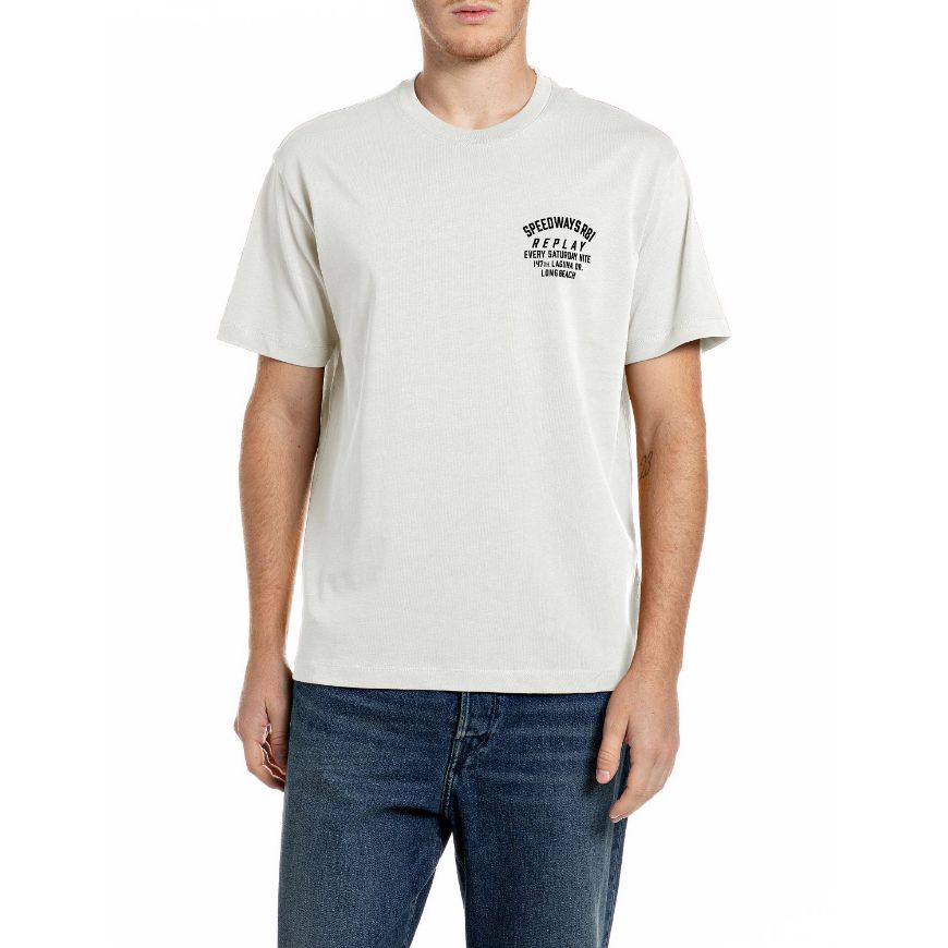 Снимка на REPLAY МЪЖКА БЛУЗА SPEEDWAYS R81 COTTON T-SHIRT GARDENIA