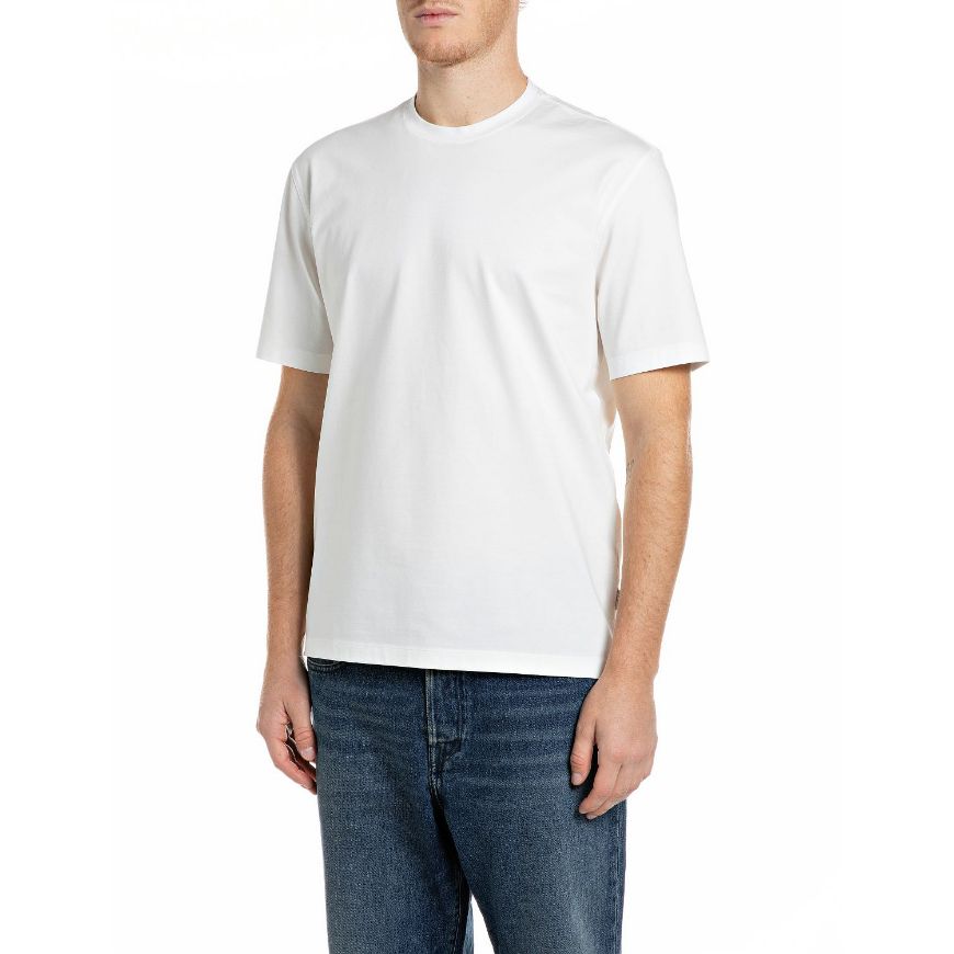 Снимка на REPLAY МЪЖКА БЛУЗА COMFORT MERCERIZED JERSEY T-SHIRT NATURAL WHITE