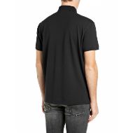Снимка на REPLAY МЪЖКА БЛУЗА STRETCH PIQUÉ POLO-SHIRT WITH R EMBROIDERY BLACK 2
