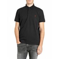 Снимка на REPLAY МЪЖКА БЛУЗА STRETCH PIQUÉ POLO-SHIRT WITH R EMBROIDERY BLACK 1