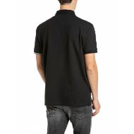 Снимка на REPLAY МЪЖКА БЛУЗА STRETCH PIQUÉ POLO-SHIRT WITH R EMBROIDERY AND POCKET BLACK 2