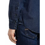 Picture of REPLAY MEN'S DENIM SHIRT WITH EMBROIDERY AND CHEST POCKETS DARK BLUE 5