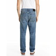 Picture of REPLAY MEN'S BWAII RELAXED-FIT RED CAST COMFORT DENIM JEANS MEDIUM BLUE 3