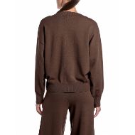 Picture of REPLAY WOMEN'S OVERSIZED VISCOSE BLEND SWEATER PINECONE 2