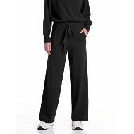 Picture of REPLAY WOMEN'S VISCOSE-BLEND REGULAR-FIT JOGGERS BLACK 1