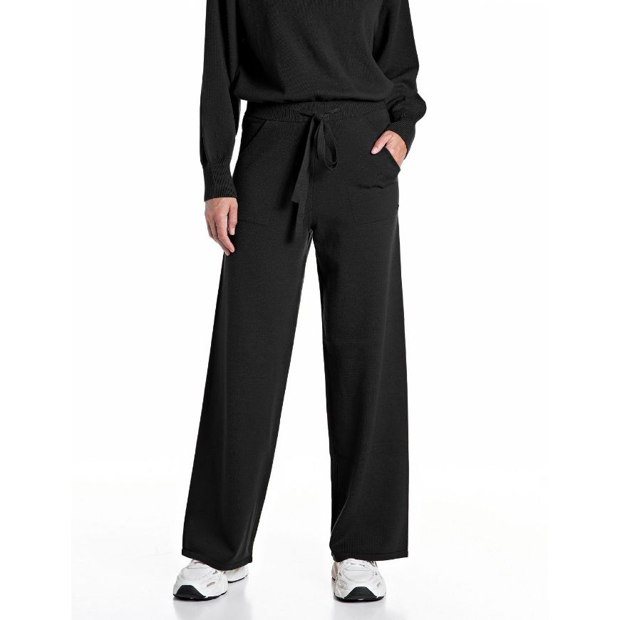 Picture of REPLAY WOMEN'S VISCOSE-BLEND REGULAR-FIT JOGGERS BLACK