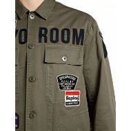 Снимка на REPLAY МЪЖКО ЯКЕ TWILL OVERSHIRT WITH LETTERING AND PATCHES IVY GREEN 5