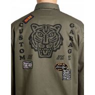 Снимка на REPLAY МЪЖКО ЯКЕ TWILL OVERSHIRT WITH LETTERING AND PATCHES IVY GREEN 7