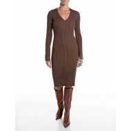Снимка на REPLAY ДАМСКА РОКЛЯ SLIM VISCOSE BLEND KNITTED DRESS PINECONE 1