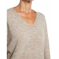 Снимка на REPLAY ДАМСКИ ПУЛОВЕР OVERSIZED V-NECK SEAMLEES VISCOSE WOOL BLEND SWEATER BEIGE MELANGE 3