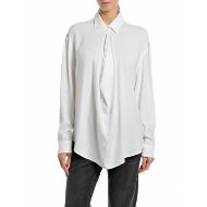 Снимка на REPLAY ДАМСКА РИЗА COMFORT VISCOSE CREPE SHIRT NATURAL WHITE 1