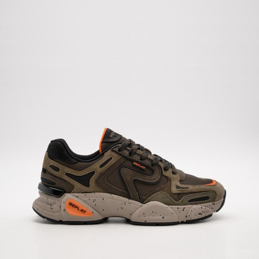 Picture of REPLAY MEN'S DESTINY M VULCAN SNEAKERS MILITARY