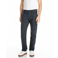 Снимка на REPLAY МЪЖКИ ДЕНИМ AIDEEN STRAIGHT-FIT WOOLLY BLUE COTTON DENIM JEANS DARK BLUE 1
