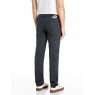 Снимка на REPLAY МЪЖКИ ДЕНИМ AIDEEN STRAIGHT-FIT WOOLLY BLUE COTTON DENIM JEANS DARK BLUE 3