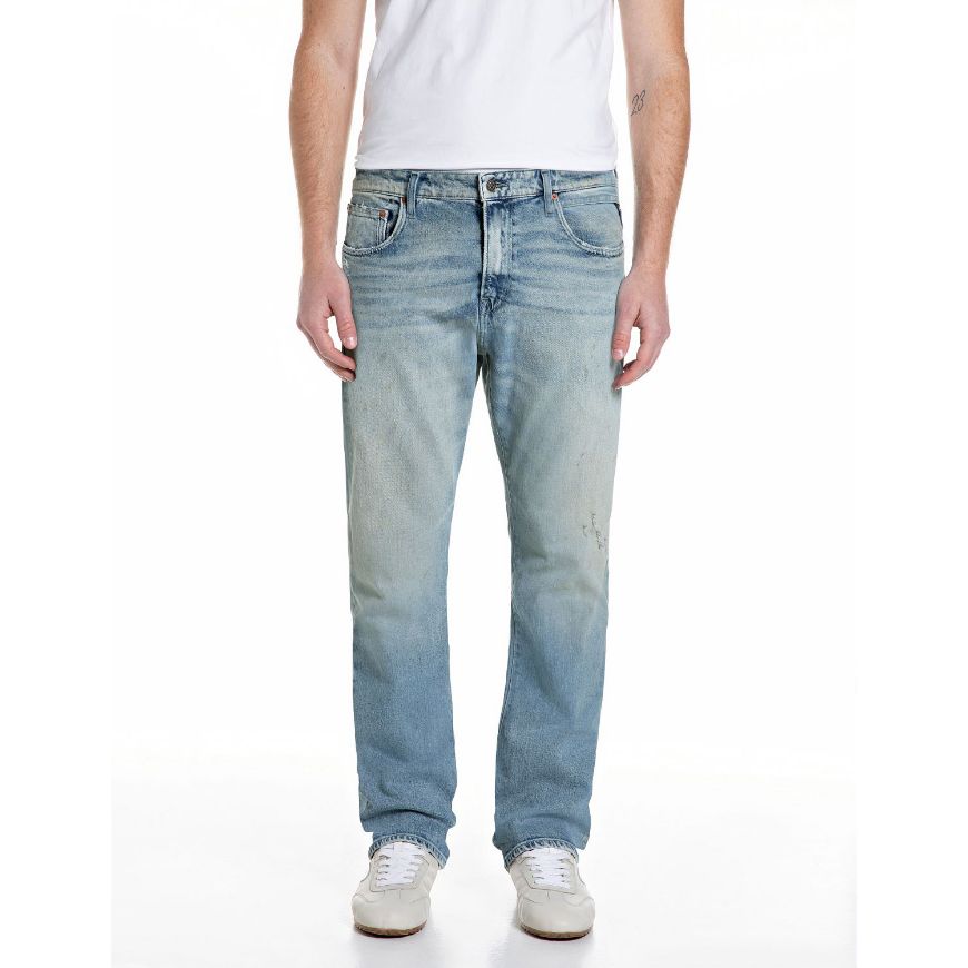 Снимка на REPLAY МЪЖКИ ДЕНИМ AIDEEN STRAIGHT-FIT COMFORT DENIM JEANS LIGHT BLUE