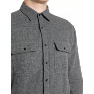 Picture of REPLAY MEN'S REGULAR MELANGE FLANNEL SHIRT IRON MELANGE 3