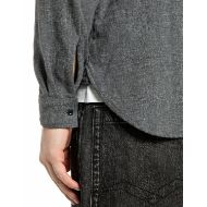 Picture of REPLAY MEN'S REGULAR MELANGE FLANNEL SHIRT IRON MELANGE 5