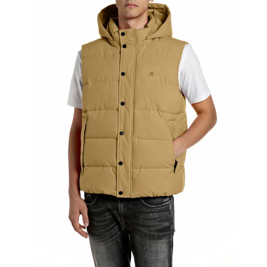 Снимка на REPLAY МЪЖКИ ЕЛЕК PADDED DULL POLY HOODED VEST PLANTATION