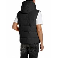 Picture of REPLAY MEN'S PADDED DULL POLY HOODED VEST BLACK 2
