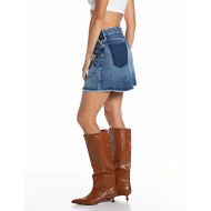 Picture of REPLAY WOMEN'S COTTON DENIM SKIRT MEDIUM BLUE 4
