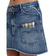 Picture of REPLAY WOMEN'S COTTON DENIM SKIRT MEDIUM BLUE 5