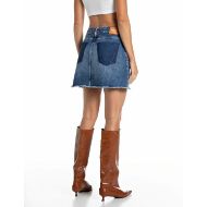 Picture of REPLAY WOMEN'S COTTON DENIM SKIRT MEDIUM BLUE 3
