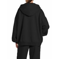 Снимка на REPLAY ДАМСКИ СУИТШЪРТ BOYFRIEND COTTON POLY FLEECE ZIPPED HOODIE BLACK 2