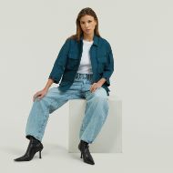 Picture of G-STAR WOMEN'S BARREL 3D LOOSE JEANS SUN FADED PACIFIC BLUE 5
