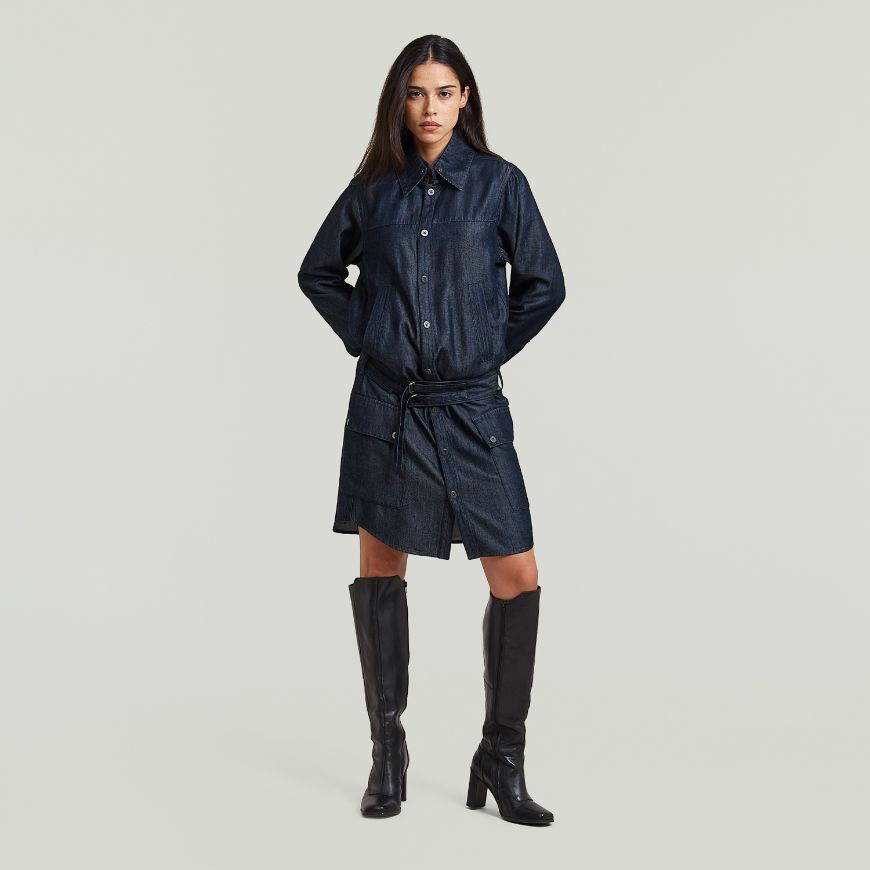 Снимка на G-STAR ДАМСКА РОКЛЯ DROPWAIST DRESS RINSED