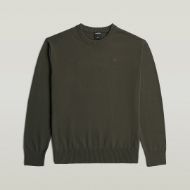 Picture of G-STAR MEN'S CORE REFINED PULLOVER BLACK OLIVE 1