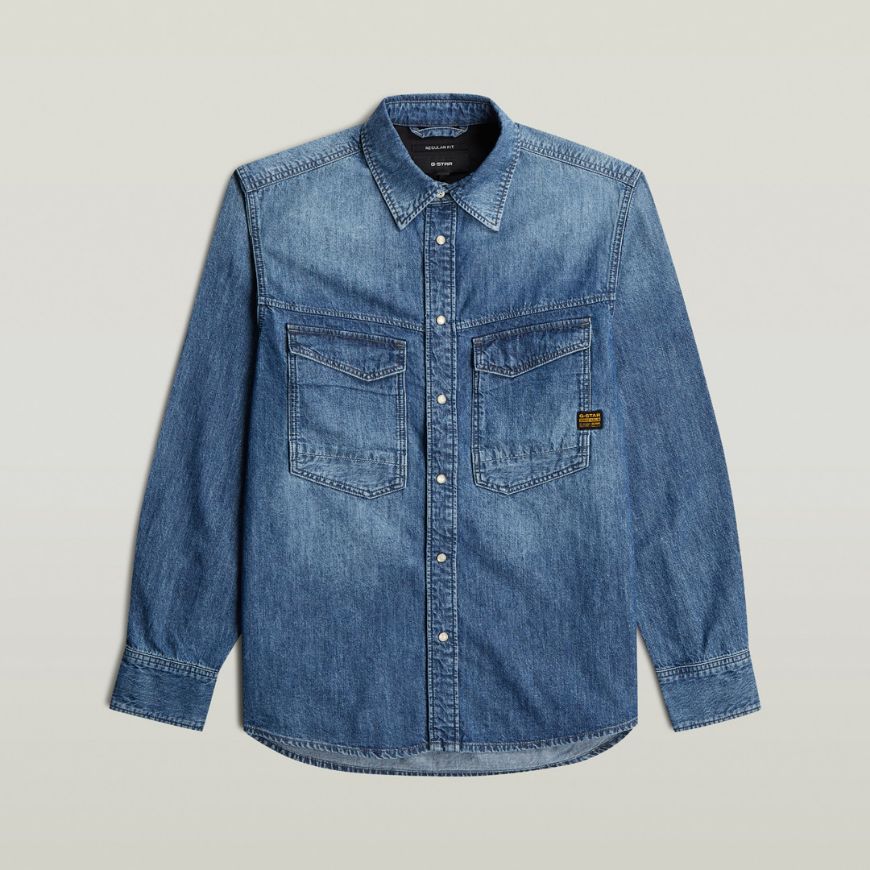 Picture of G-STAR MEN'S DAKOTA REGULAR SHIRT FADED CASCO