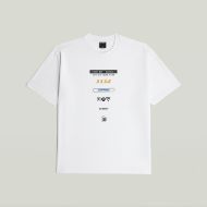 Picture of G-STAR MEN'S MULTI LOGO RELAXED T-SHIRT WHITE 1