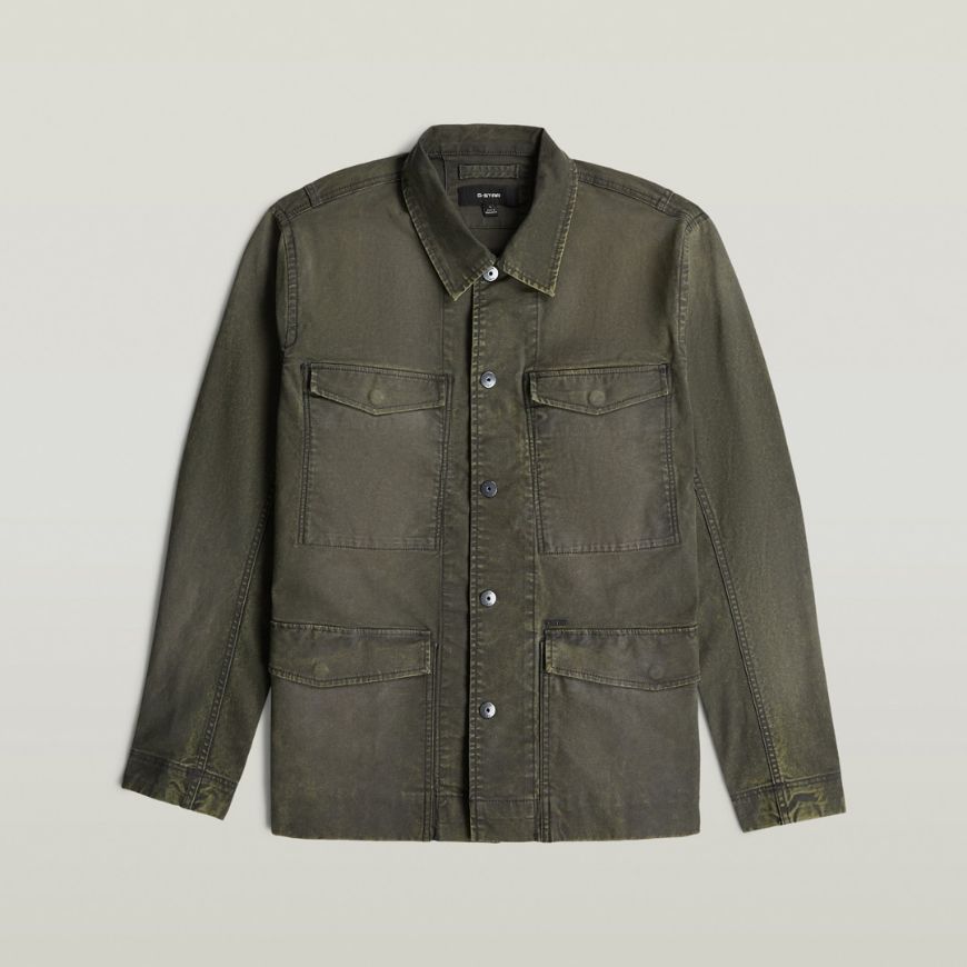 Снимка на G-STAR МЪЖКО ЯКЕ 4 POCKET OVERSHIRT VINTAGE DUST ASFALT
