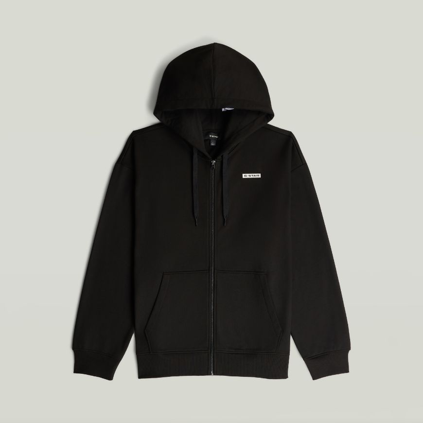 Снимка на G-STAR МЪЖКИ СУИТШЪРТ 89 BACK GR RELAXED HOODED ZIP SWEATER DK BLACK