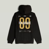 Снимка на G-STAR МЪЖКИ СУИТШЪРТ 89 BACK GR RELAXED HOODED ZIP SWEATER DK BLACK 2