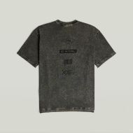 Picture of G-STAR MEN'S MULTI GR WASHED RELAXED T-SHIRT ASFALT GD 2