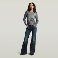 Picture of G-STAR WOMEN'S MOTION CAMO SLIM T-SHIRT KEIAN MOTION CAMO 4