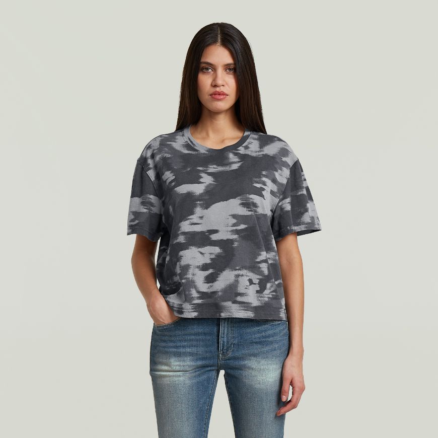 Picture of G-STAR WOMEN'S REGULAR CAMO T-SHIRT KEIAN MOTION CAMO