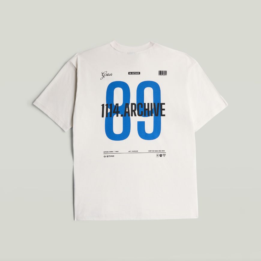 Снимка на G-STAR МЪЖКА БЛУЗА 89 BACK GR RELAXED T-SHIRT MILK