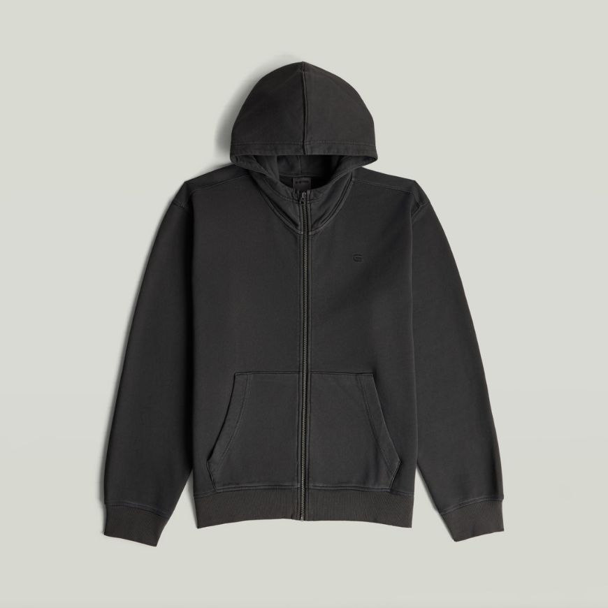 Снимка на G-STAR МЪЖКИ СУИТШЪРТ UNIT WASHED FULL ZIP HOODED SWEATER DK BLACK GD