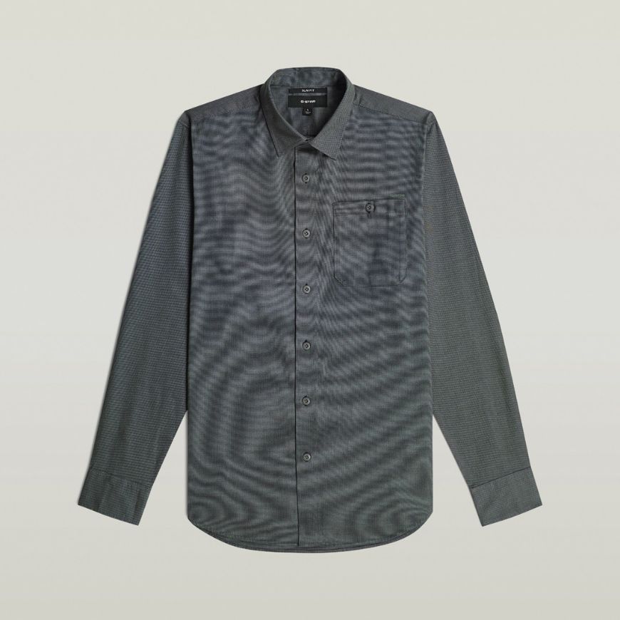 Picture of G-STAR MEN'S BRISTUM 2.0 SLIM SHIRT KEIAN/DK LEGION BLUE OXFORD