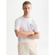 Снимка на SCOTCH&SODA МЪЖКА БЛУЗА FRONT AND BACK ARTWORK RELAXED FIT - BRIGHT WHITE 4