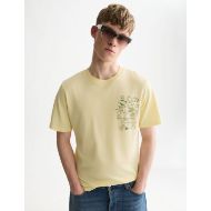 Снимка на SCOTCH&SODA МЪЖКА БЛУЗА LEFT CHEST ARTWORK REGULAR FIT - PASTEL YELLOW 4