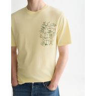 Снимка на SCOTCH&SODA МЪЖКА БЛУЗА LEFT CHEST ARTWORK REGULAR FIT - PASTEL YELLOW 6