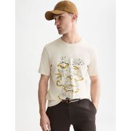 Снимка на SCOTCH&SODA МЪЖКА БЛУЗА FRONT ARTWORK REGULAR FIT - EGGNOG 4
