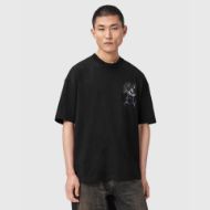 Снимка на ALLSAINTS МЪЖКА БЛУЗА RAPTOUR SHORT SLEEVE CREW WASHED BLACK 1
