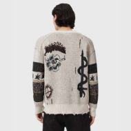 Picture of ALLSAINTS MEN'S BRAM CARDIGAN ECRU WHITE 2